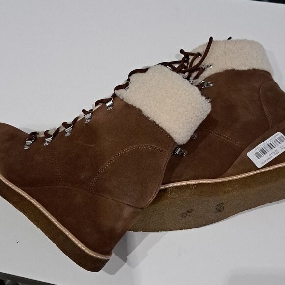 Steve Madden Marcel Cognac Suede Bootie - Picture 9 of 9